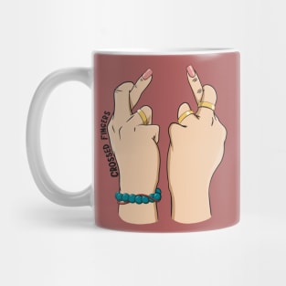 Crossed fingers Mug